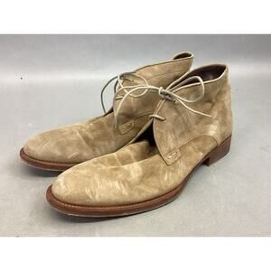Men’s Bergdorf Goodman Tan Leather Boots - Size 10M - Made In Spain - #14138